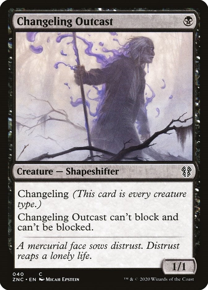 Image for Changeling Outcast (40) [Zendikar Rising] - Magic: The Gathering