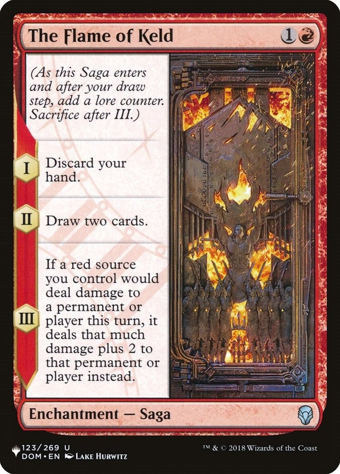 Image for The Flame of Keld (123/269) [The List Reprints] - Magic: The Gathering