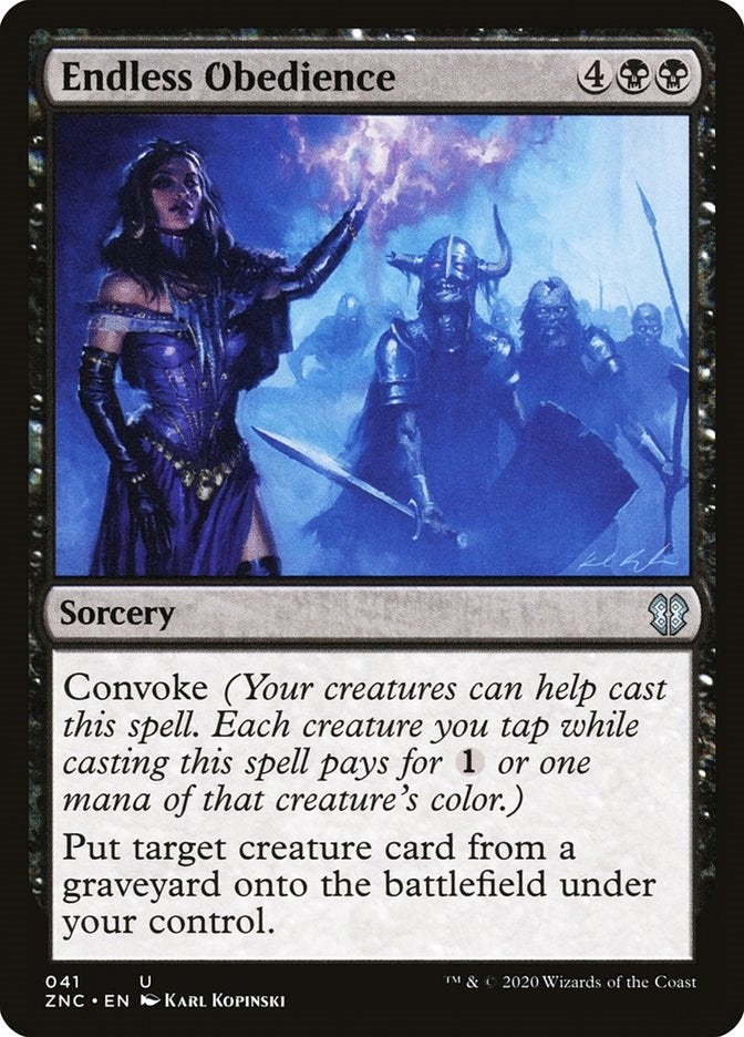 Image for Endless Obedience (41) [Zendikar Rising] - Magic: The Gathering