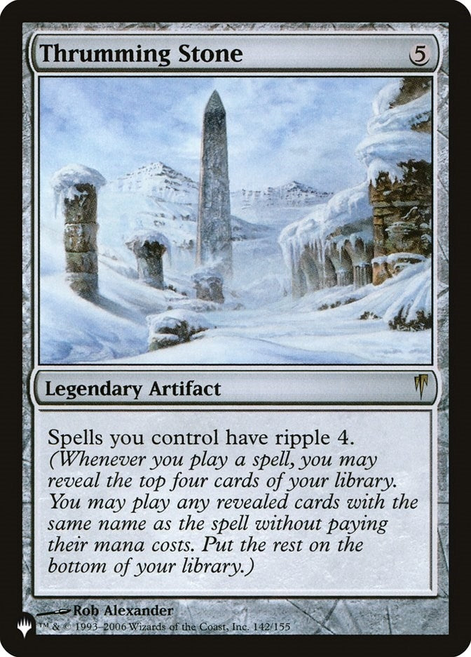 Image for Thrumming Stone (142/155) [The List Reprints] - Magic: The Gathering