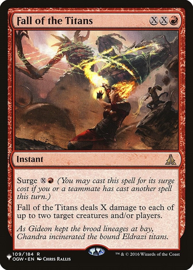 Image for Fall of the Titans (109/184) [The List Reprints] - Magic: The Gathering