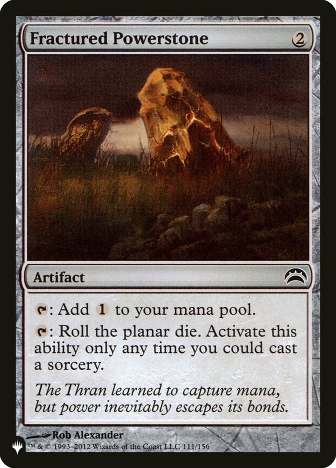 Image for Fractured Powerstone (111/156) [The List Reprints] - Magic: The Gathering
