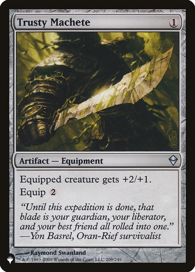 Image for Trusty Machete (209/249) [The List Reprints] - Magic: The Gathering