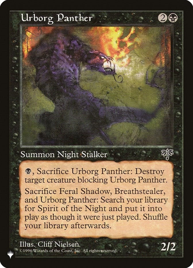 Image for Urborg Panther [The List Reprints] - Magic: The Gathering