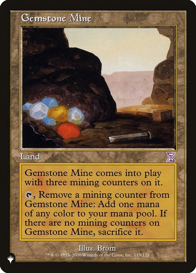 Image for Gemstone Mine (TSB) (119/121) [The List Reprints] - Magic: The Gathering