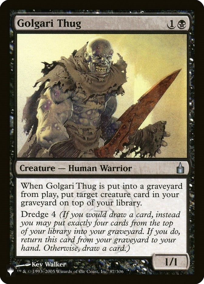 Image for Golgari Thug (87/306) [The List Reprints] - Magic: The Gathering
