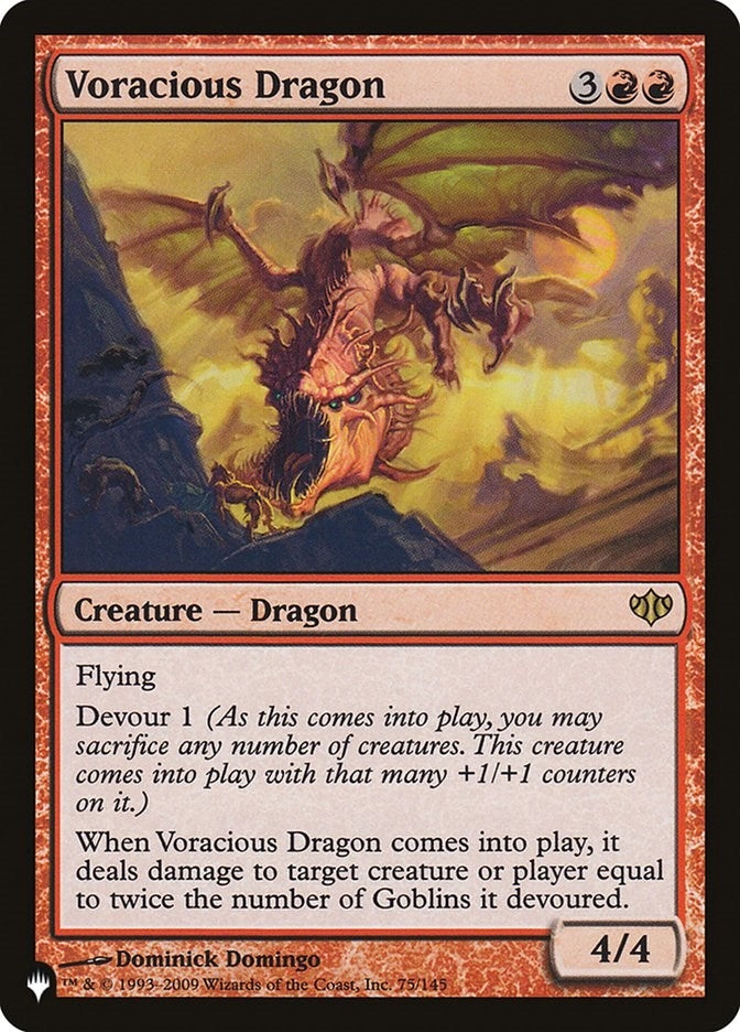 Image for Voracious Dragon (75/145) [The List Reprints] - Magic: The Gathering