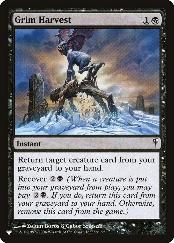 Image for Grim Harvest (58/155) [The List Reprints] - Magic: The Gathering