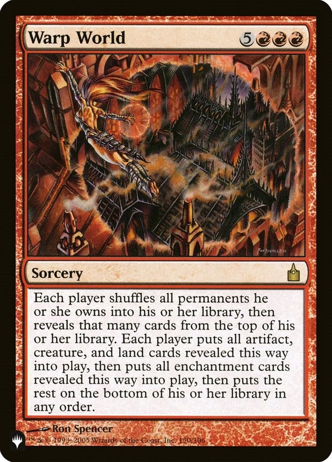 Image for Warp World (150/306) [The List Reprints] - Magic: The Gathering