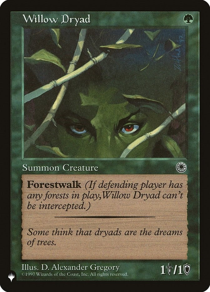 Image for Willow Dryad [The List Reprints] - Magic: The Gathering