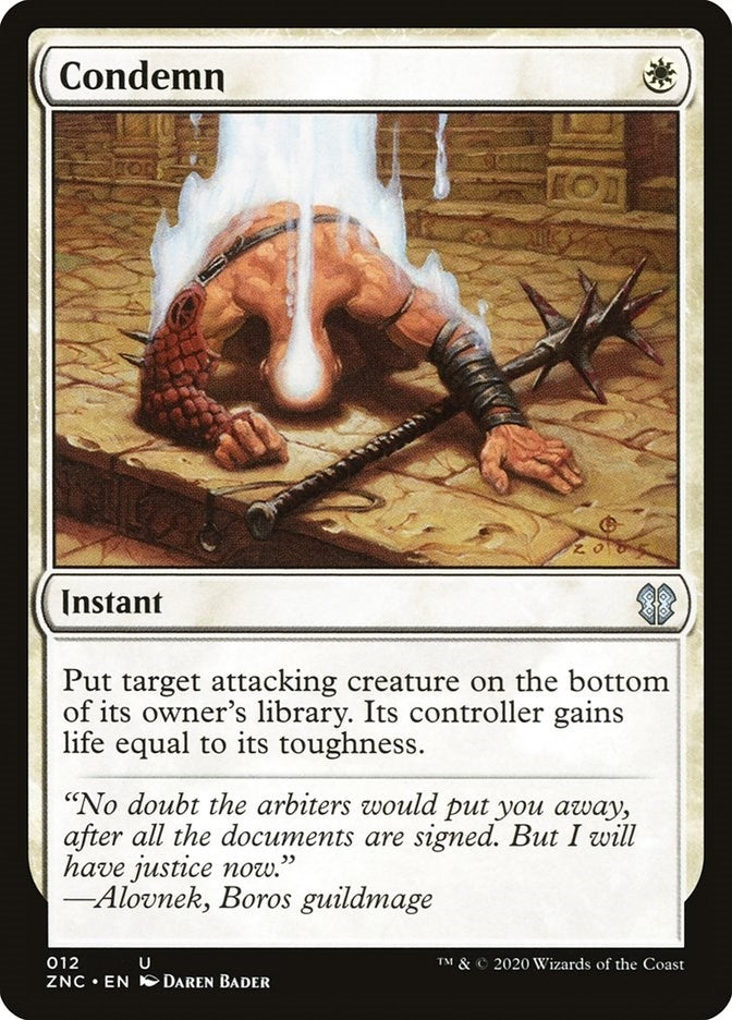 Image for Condemn (12) [Zendikar Rising] - Magic: The Gathering
