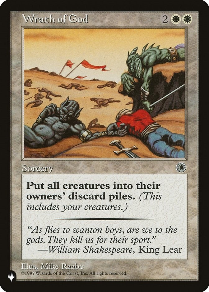 Image for Wrath of God [The List Reprints] - Magic: The Gathering