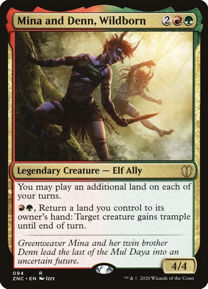 Image for Mina and Denn, Wildborn (94) [Zendikar Rising] - Magic: The Gathering