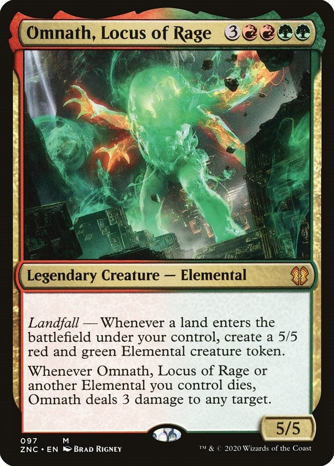 Image for Omnath, Locus of Rage (97) [Zendikar Rising] - Magic: The Gathering