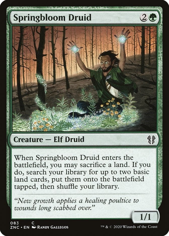 Image for Springbloom Druid (83) [Zendikar Rising] - Magic: The Gathering