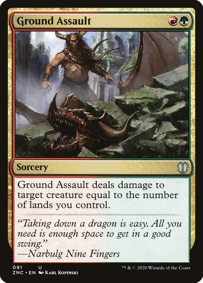 Image for Ground Assault (91) [Zendikar Rising] - Magic: The Gathering