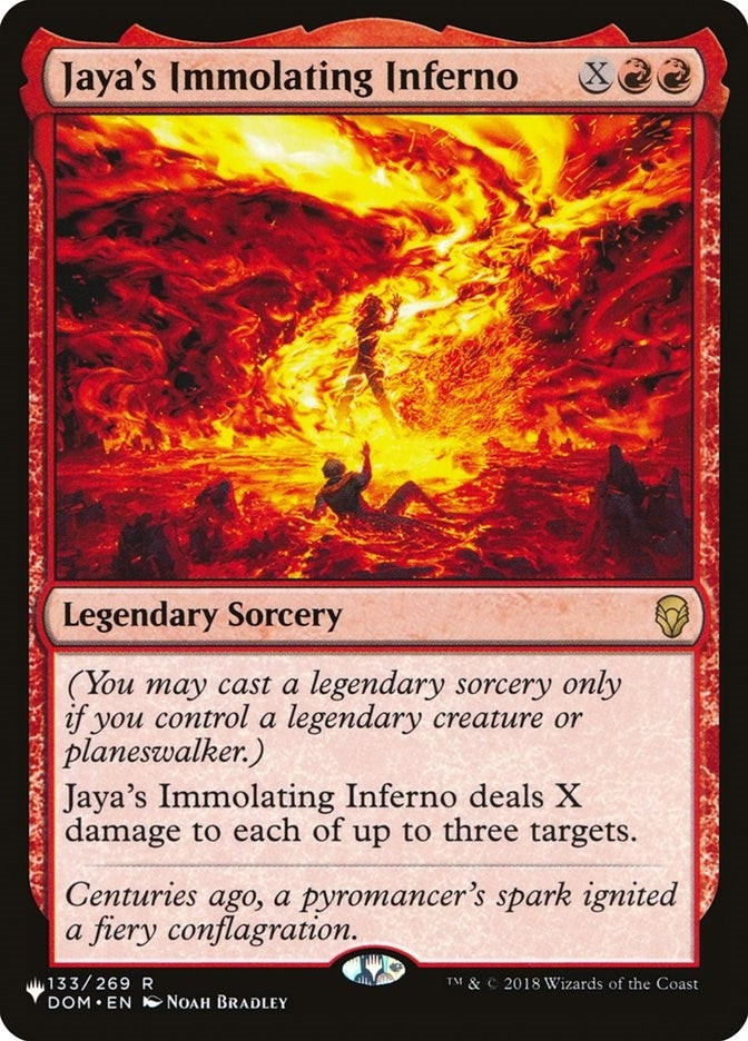 Image for Jaya's Immolating Inferno (133/269) [The List Reprints] - Magic: The Gathering