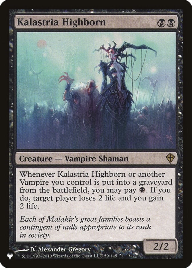 Image for Kalastria Highborn (59/145) [The List Reprints] - Magic: The Gathering