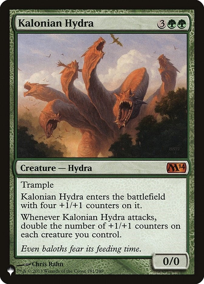 Image for Kalonian Hydra (181/249) [The List Reprints] - Magic: The Gathering