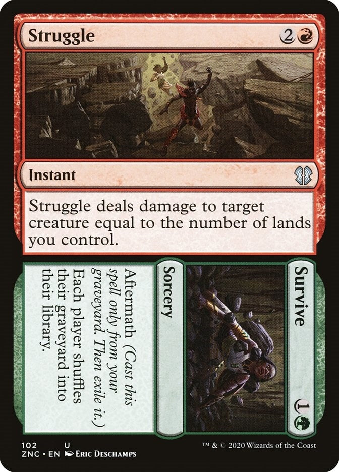 Image for Struggle // Survive (102) [Zendikar Rising] - Magic: The Gathering