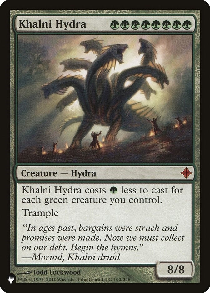 Image for Khalni Hydra (192/248) [The List Reprints] - Magic: The Gathering