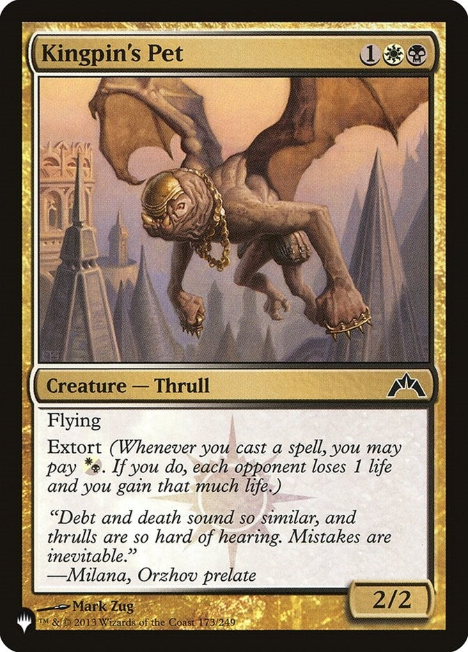Image for Kingpin's Pet (173/249) [The List Reprints] - Magic: The Gathering