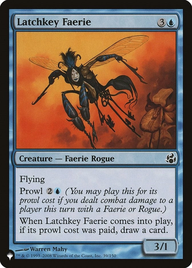 Image for Latchkey Faerie (39/150) [The List Reprints] - Magic: The Gathering