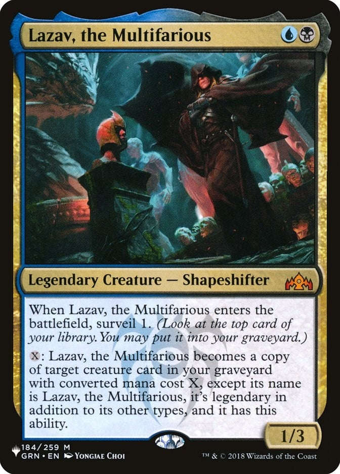 Image for Lazav, the Multifarious (184/259) [The List Reprints] - Magic: The Gathering