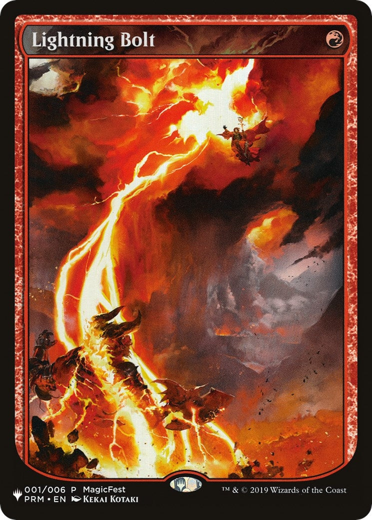 Image for Lightning Bolt (PRM) (001/006) [The List Reprints] - Magic: The Gathering