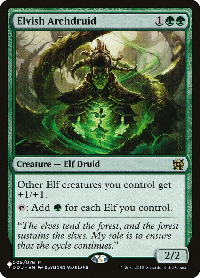 Image for Elvish Archdruid (005/076) [The List Reprints] - Magic: The Gathering