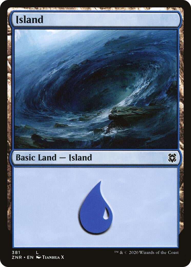 Image for Island (381) [Zendikar Rising] - Magic: The Gathering