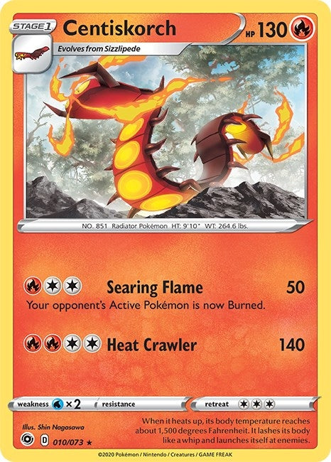 Image for Centiskorch (10/73) [Champion's Path] - Pokemon