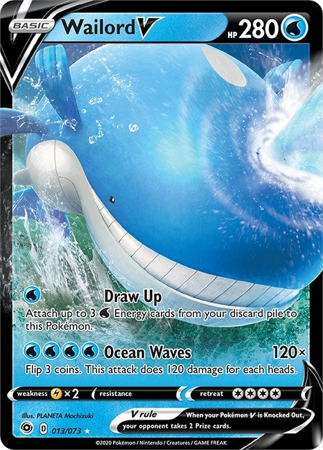 Image for Wailord V (13/73) [Champion's Path] - Pokemon