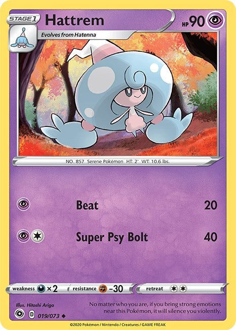 Image for Hattrem (19/73) [Champion's Path] - Pokemon