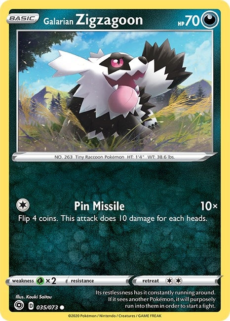 Image for Galarian Zigzagoon (35/73) [Champion's Path] - Pokemon