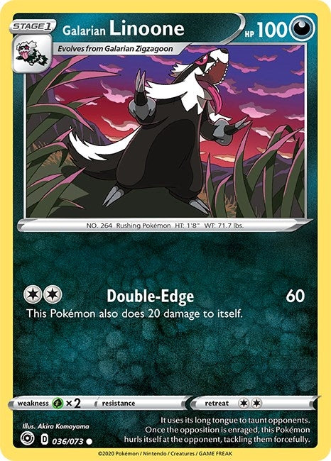 Image for Galarian Linoone (36/73) [Champion's Path] - Pokemon