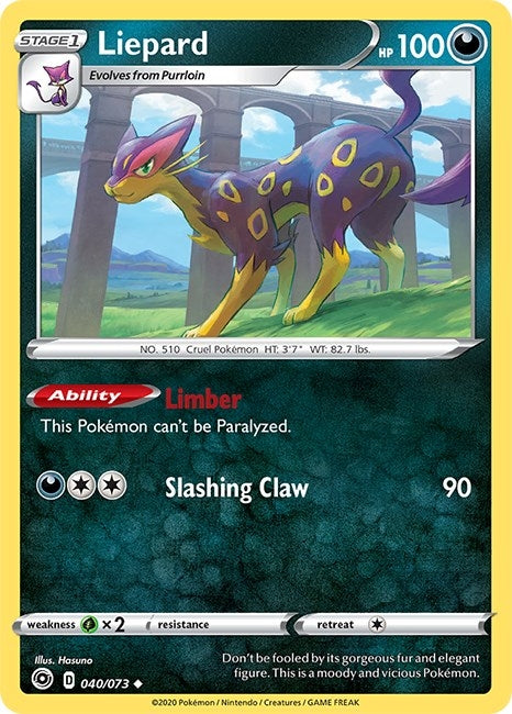 Image for Liepard (40/73) [Champion's Path] - Pokemon