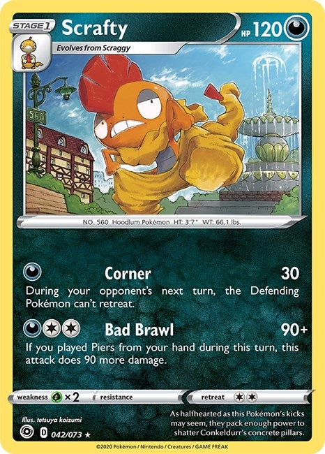 Image for Scrafty (42/73) [Champion's Path] - Pokemon