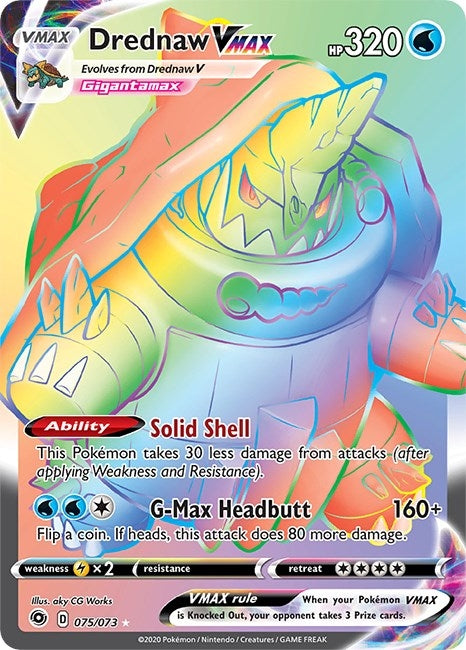 Image for Drednaw VMAX (Secret) (75/73) [Champion's Path] - Pokemon