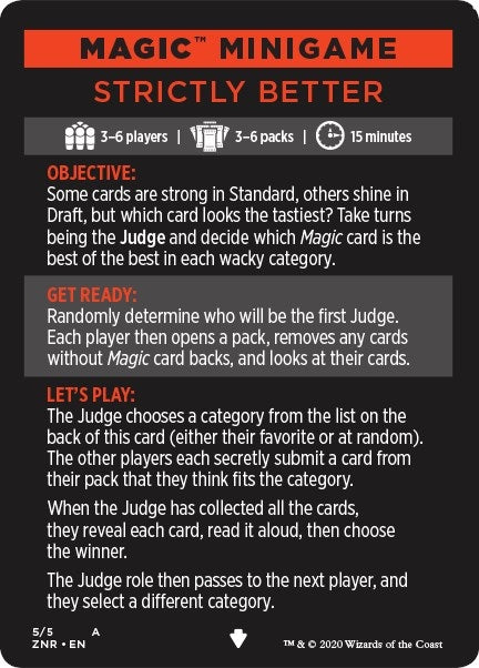 Magic Minigame: Strictly Better (5) [Zendikar Rising]