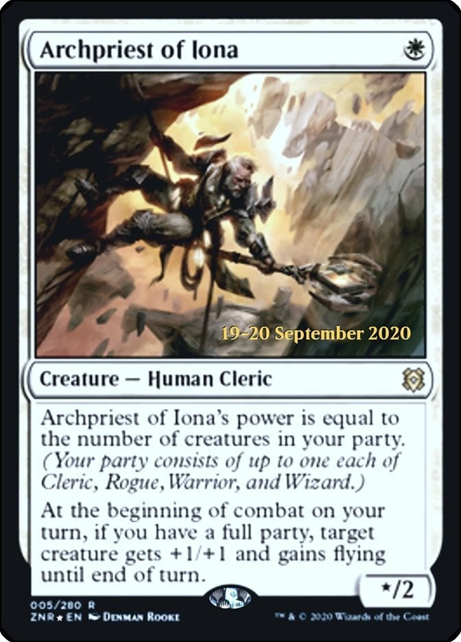 Image for Archpriest of Iona (5) [Prerelease Cards] - Magic: The Gathering