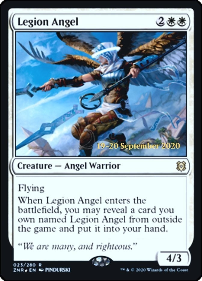Image for Legion Angel (23) [Prerelease Cards] - Magic: The Gathering