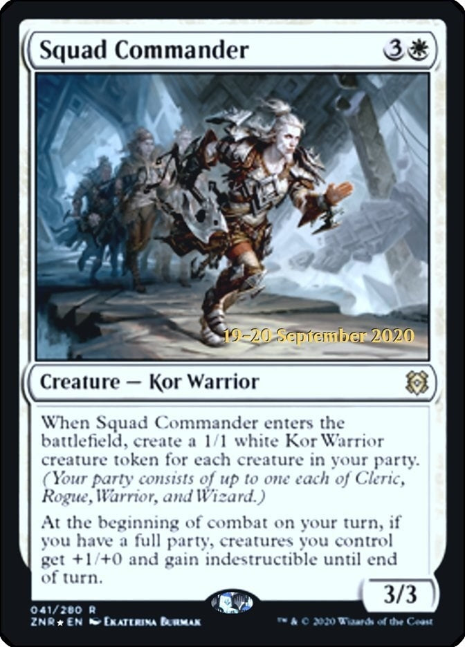 Image for Squad Commander (41) [Prerelease Cards] - Magic: The Gathering