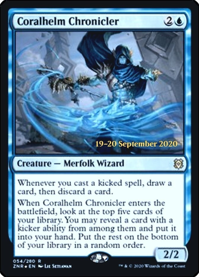 Image for Coralhelm Chronicler (54) [Prerelease Cards] - Magic: The Gathering