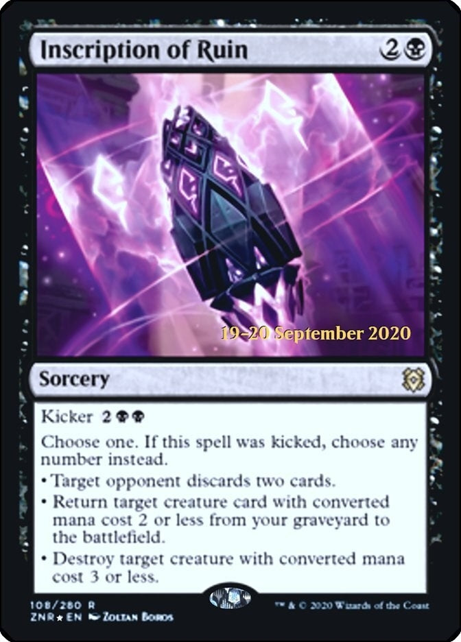 Image for Inscription of Ruin (108) [Prerelease Cards] - Magic: The Gathering