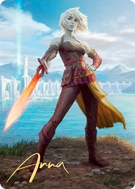 Image for Nahiri, Heir of the Ancients Art Card (3/81) (Gold-Stamped Signature) (3) [Zendikar Rising] - Magic: The Gathering