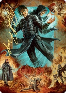 Image for Jace, Mirror Mage Art Card (2/81) (Gold-Stamped Signature) (2) [Zendikar Rising] - Magic: The Gathering