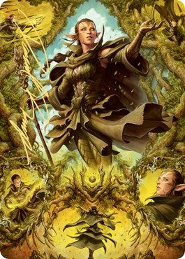 Image for Nissa of Shadowed Boughs Art Card (6/81) (Gold-Stamped Signature) (6) [Zendikar Rising] - Magic: The Gathering