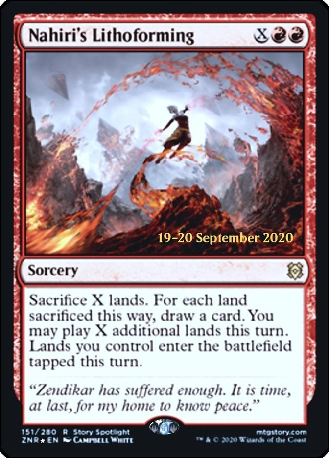 Image for Nahiri's Lithoforming (151) [Prerelease Cards] - Magic: The Gathering