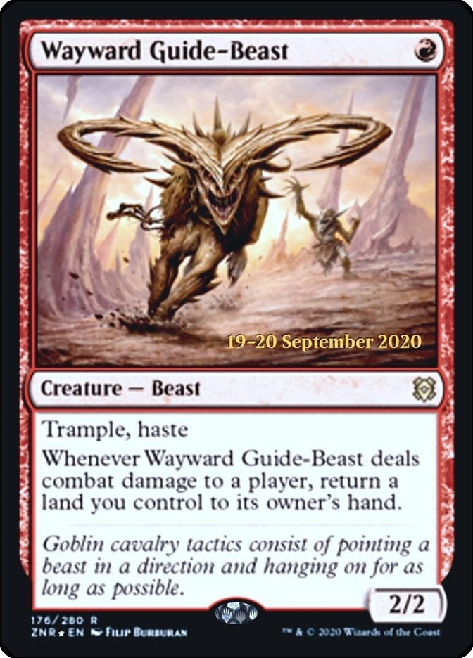 Image for Wayward Guide-Beast (176) [Prerelease Cards] - Magic: The Gathering